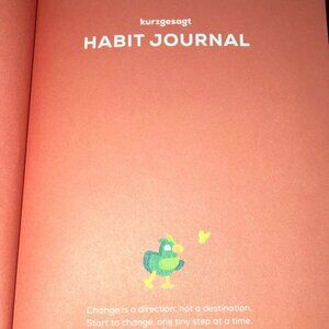 Habit Journal by Kurzgesagt